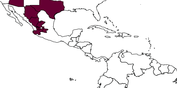 map of Nomia micheneri     Cross, 1958